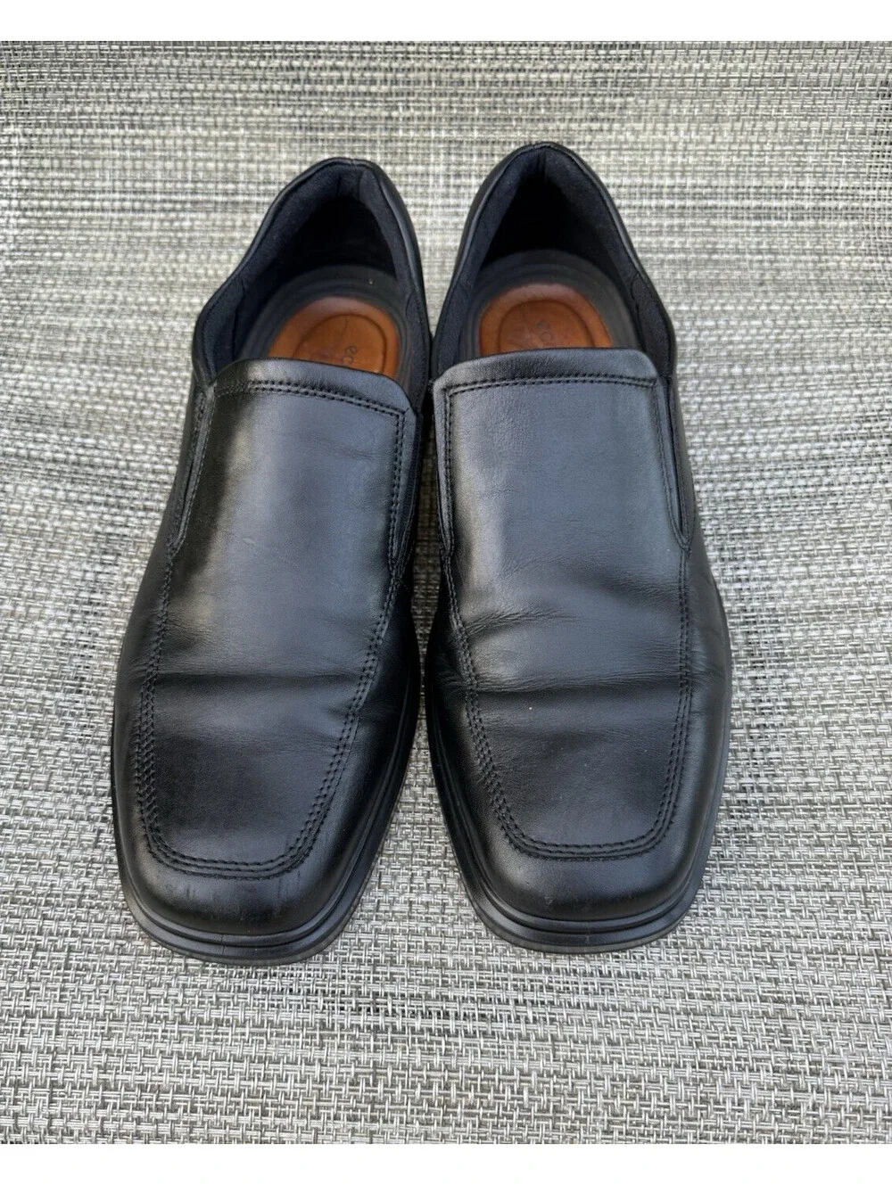 ECCO Helsinki 2.0 Men's Apron Toe Slip-On Shoe Black 500154 01001 Sz 43 (9-9.5)